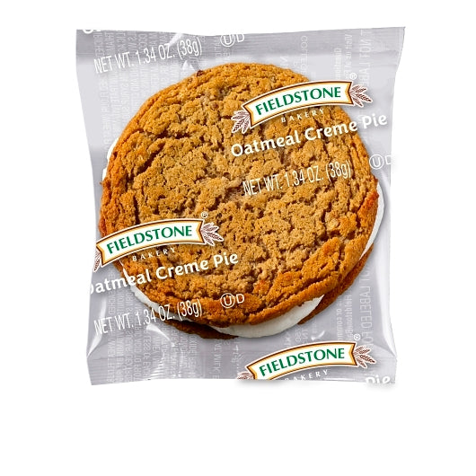 Fieldstone Individually Wrapped Oatmeal Creme Pie-12 Each-16/Box-1/Case