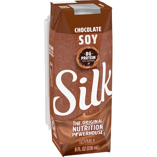 Silk Aseptic Chocolate Soy Milk-8 fl oz.-18/Case