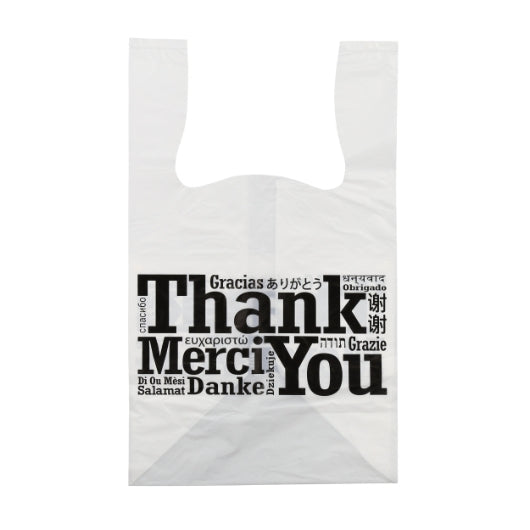 Royal Multilingual Flat Bottom T-Shirt Bag-250 Each-1/Case