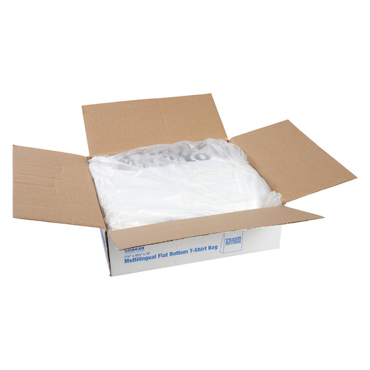 Royal Multilingual Flat Bottom T-Shirt Bag-250 Each-1/Case