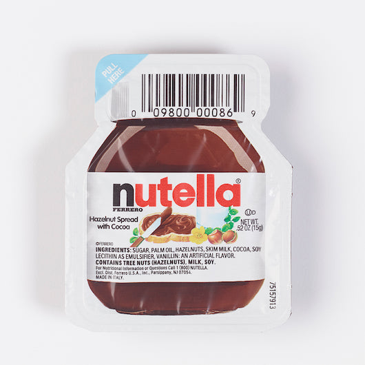 Nutella Chocolate Hazelnut Spread, Perfect Topping for Pancakes, Single  Serve Mini Cups, .52 oz, 10 Count