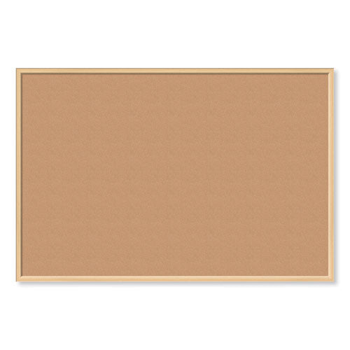 Cork Bulletin Board, 70 X 47, Natural Surface, Birch Wood Frame
