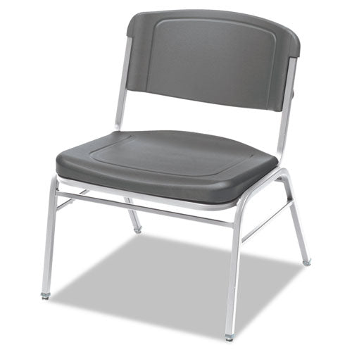 Rough n Ready Wide-Format Big and Tall Stack Chair, Supports 500lb, 18.5