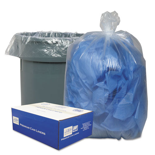 Commercial trash bags 10 gallon 24x24 1.0 mil case of 250 black, linear low  STOT2424B10 Stout