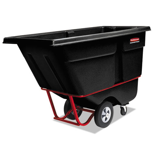 Rotomolded Tilt Truck, 0.5 Cu Yd, 850 Lb Capacity, Plastic, Black