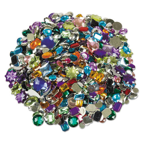 Acrylic Gemstones Classroom Pack, 1 lb, Assorted Colors/Shapes/Sizes Acrylic Gemstones Classroom Pack, 1 lb, Assorted Colors/Shapes/Sizes