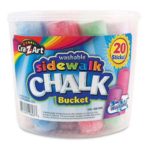 Colored Drawing Chalk, 3.19 x 0.38 Diameter, Six Each of 24 Assorted  Colors, 144 Sticks/Set - Office Express Office Products