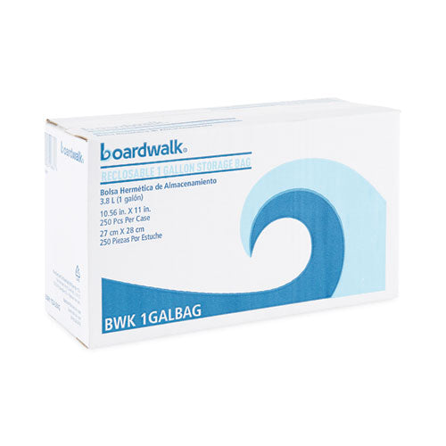 Boardwalk BWK2GALFZRBAG Reclosable 2 Gallon 13 in. x 15 in. Freezer Storage Bags - Clear (100/Box )