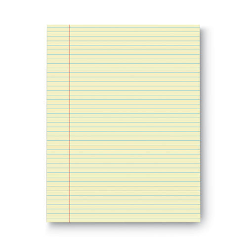 Glue Top Pads, Narrow Rule, 50 Canary-yellow 8.5 X 11 Sheets, Dozen