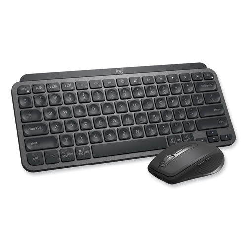 Mx Keys Mini Combo For Business Wireless Keyboard And Mouse, 2.4 Ghz Frequency/32 Ft Wireless Range, Graphite