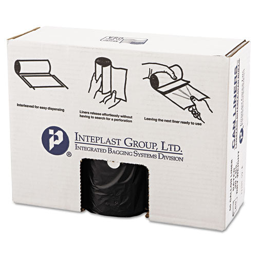 Recycled Can Liners 55-60gal 2mil 38 x 58 Black 100/Carton