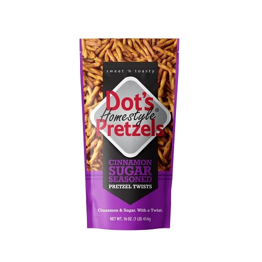 Dot's Pretzels Cinnamon Sugar-16 oz. Bag-16/Case