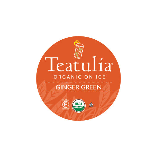 Teatulia Organic Teas Ginger Green Iced Tea 24 Count-24 Count-1/Case