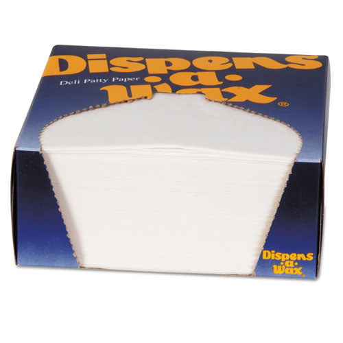 Dixie Dispens-a-wax Waxed Deli Patty Paper 4.75x5 White 1000/box
