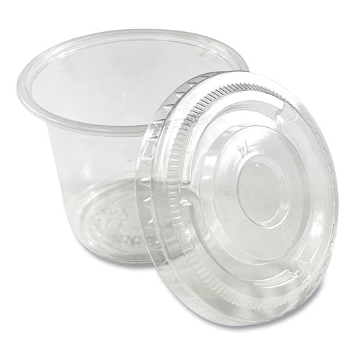 500 sets - 1oz Disposable Plastic Souffle / Portion Cups with Lids Bulk  Perfect for Shot Glasses, Condiments, Toppings, Dressings, Sampling 