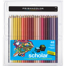 Scholar Colored Pencil Set, 3 Mm, Hb (#2.5), Assorted Lead/barrel Colors, 48/pack