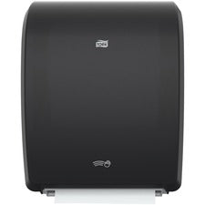 TORK Electronic Hand Towel Roll Dispenser - Roll Dispenser - 16" Height x 12.3" Width x 9.3" Depth - Plastic - Black - Durable, Easy-to-load - 1