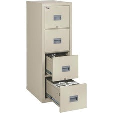 Patriot By Fireking Insulated Fire File, 1-hour Fire Protection, 4 Legal/letter File Drawers, Parchment, 17.75 X 25 X 52.75