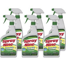 Permatex Heavy-Duty Cleaner/Degreaser w/Disinfectant - Spray - 22 fl oz (0.7 quart) - Bottle - 6 / Bundle - Clear