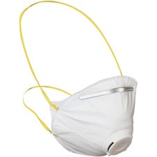 ProGuard Particulate Respirators w/Exhalation Valve - Adjustable Nose-piece, Comfortable, Disposable, Comfortable, Disposable - Universal Size - Mist, Dust, Pollen, Respiratory, Grass, Flying Particle, Respiratory Protection - White - 120 / Carton
