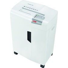 HSM shredstar X20 - 5/32" x 1 7/16" + Sep. CD Cutting Unit - Particle Cut - 18 Per Pass - for shredding CD, DVD, Paper, Credit Card, Paper Clip, Staples - 0.156" x 1.438" Shred Size - P-4/O-1/T-2/E-2/F-1 - 9.06" Throat - 6.90 gal Wastebin Capacity - White