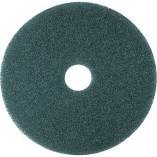 3M Blue Cleaner Pad 5300 - 17" Diameter - 5/Carton x 17" Diameter - Polyester Fiber, Nylon - Blue