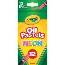 Neon Oil Pastels, 12 Assorted Colors, 12/pack