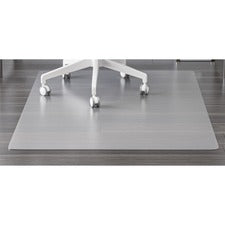 Deflecto EconoMat PLUS Antimicrobial Hard Floor Chair Mat - Hard Floor, Hardwood Floor, Tile Floor, Laminate Floor, Linoleum Floor, Concrete - 53" Length x 45" Width - Rectangle - Vinyl - Clear