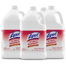 Professional Lysol Professional No Rinse Sanitizer - Concentrate Liquid - 128 fl oz (4 quart) - 4 / Carton