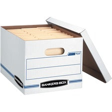Stor/file Basic-duty Storage Boxes, Letter/legal Files, 12" X 16.25" X 10.5", White, 20/carton