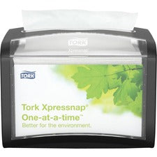 Tork Xpressnap&reg; Tabletop Napkin Dispenser Black N4 - Tork Xpressnap&reg; Tabletop Napkin Dispenser Black N4, Easy Clean, Signature Range, 6.1" X 7.9" X 5.9" , 6232000