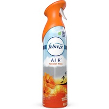 Febreze Air Freshener Spray - Spray - 8.5 fl oz (0.3 quart) - Hawaiian Aloha - 6 / Carton - Odor Neutralizer, VOC-free