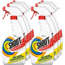 Shout Laundry Stain Remover - Concentrate - 8 / Carton - Clear