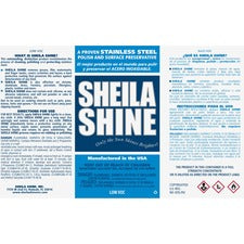 Sheila Shine Low VOC Stainless Steel Cleaner and Polish, 1 gal Can