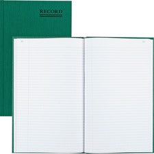 Emerald Series Account Book, Green Cover, 12.25 X 7.25 Sheets, 150 Sheets/book