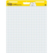 Post-it Easel Pads Super Sticky Self-Stick Easel Pads, Ruled 1 1/2, 25 x 30, White, 30 Sheets, 2/Carton (MMM561WLVAD2PK)