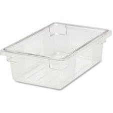 Rubbermaid 3.5-Gallon Food/Tote Boxes - Transporting, Storing - Dishwasher Safe - Clear - Polycarbonate Body - 6 / Carton