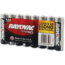 Rayovac Ultra Pro Alkaline AA Batteries - For Multipurpose - AA - 1.5 V DC - 96 / Carton