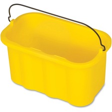 Rubbermaid Commercial 10-quart Sanitizing Caddy - 10 quart - Chemical Resistant - 8" x 14" x 7.5" - Yellow - 6 / Carton