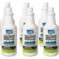 M�tsenb�cker's Lift Off Spray Paint/Graffiti Remover - Liquid - 32 fl oz (1 quart) - 6 / Carton - White