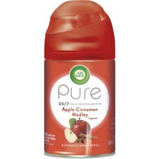 Freshmatic Ultra Spray Refill, Apple Cinnamon Medley, 5.89 Oz Aerosol Spray, 6/carton