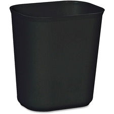 Rubbermaid Commercial 14 QT Fire-Resistant Wastebaskets - 3.50 gal Capacity - Rust Resistant, Chip Resistant, Long Lasting, Dent Resistant - 12.3" Height x 8.3" Width x 11.1" Depth - Fiberglass - Black - 6 / Carton