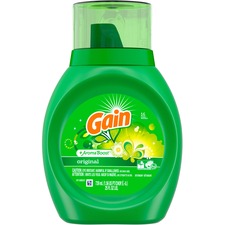 Gain Liquid Laundry Detergent - For Clothing, Laundry - 25 fl oz (0.8 quart) - Original Scent - 6 / Carton - Green Gain Liquid Laundry Detergent - For Clothing, Laundry - 25 fl oz (0.8 quart) - Original Scent - 6 / Carton - Green