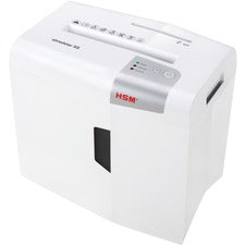 HSM shredstar X8 - 3/16" x 1 1/8" + Sep. CD Cutting Unit - Particle Cut - 8 Per Pass - for shredding CD, DVD, Paper, Staples, Paper Clip, Credit Card - 0.188" x 1.125" Shred Size - P-4/O-1/T-2/E-2/F-1 - 8.66" Throat - 4.80 gal Wastebin Capacity - White