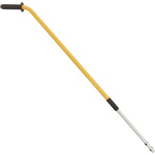 Rubbermaid Commercial Quick Connect Ergo Adjust Handle - 72" Length - Yellow - Aluminum - 6 / Carton