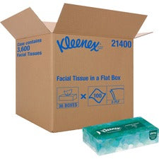 White Facial Tissue For Business, 2-ply, White, Pop-up Box, 100 Sheets/box, 36 Boxes/carton