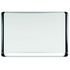 MasterVision MVI Platinum Plus Dry-erase Board - 36" (3 ft) Width x 24" (2 ft) Height - White Porcelain Surface - Silver/Black Aluminum/Plastic Frame - Rectangle - Assembly Required - 1 Each