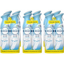 Febreze Linen/Sky Air Spray Pack - Liquid - 8.8 fl oz (0.3 quart) - Linen & Sky - 12 / Carton - Odor Neutralizer, VOC-free