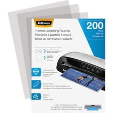 Laminating Pouches, 3 Mil, 9" X 11.5", Gloss Clear, 200/pack