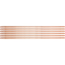 Ettore Floor Squeegee Wooden Pole Handle - 54" Length - 1" Diameter - Natural - Wood - 12 / Carton